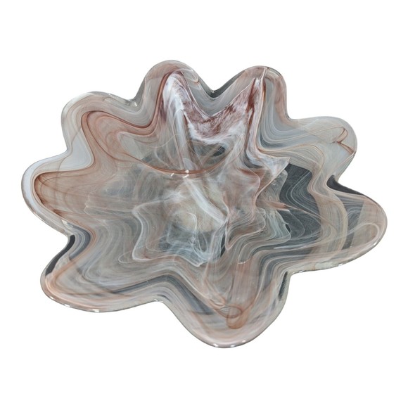 Pier 1 Accents Pier Imports Art Glass Potpourri Dish Centerpiece